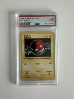 1999 POKEMON BASE SET 1ST EDITION #67 VOLTORB PSA 9 - Image 1