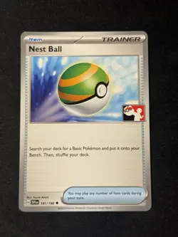 Nest Ball NON-HOLO 181/198 Series 4 Prize Pack Play! Stamped Promo NM Pokemon - Image 1