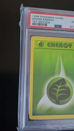 1999 Pokemon Base Set 1st Edition Shadowless Grass Energy 99/102 PSA 10 GEM MINT - Image 2