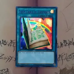 Toon Table of Contents LDS1-EN069 Blue Text Holo NM 1st Edition Yugioh Card - Image 1