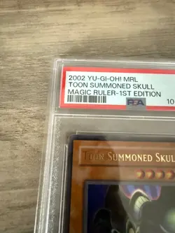 PSA 9 MINT Toon Summoned Skull MRL-073 Ultra Rare 1st Edition Yugioh Card - Image 3