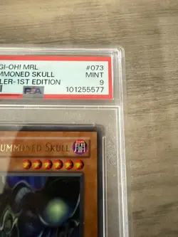 PSA 9 MINT Toon Summoned Skull MRL-073 Ultra Rare 1st Edition Yugioh Card - Image 4