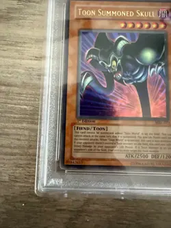 PSA 9 MINT Toon Summoned Skull MRL-073 Ultra Rare 1st Edition Yugioh Card - Image 5