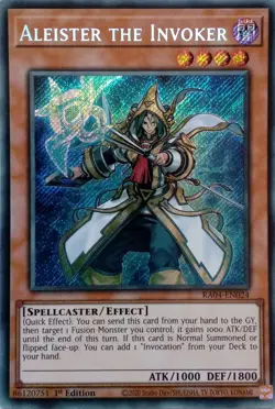 RA04-EN024 ALEISTER THE INVOKER SECRET RARE 1ST EDITION YuGiOh CARD - Image 1