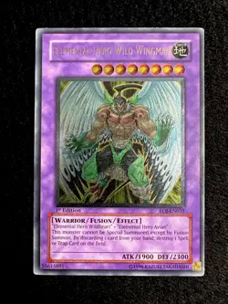 🔥YUGIOH • ELEMENTAL HERO WILD WINGMAN • ULTIMATE RARE • EOJ-EN035 • 1st • VLP🔥 - Image 1