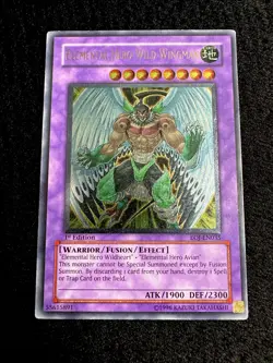 🔥YUGIOH • ELEMENTAL HERO WILD WINGMAN • ULTIMATE RARE • EOJ-EN035 • 1st • VLP🔥 - Image 2