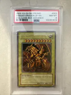 PSA 8 NM-MT - The Winged Dragon of Ra GBI-003 Gameboy Promo Ultra Rare YuGiOh - Image 1