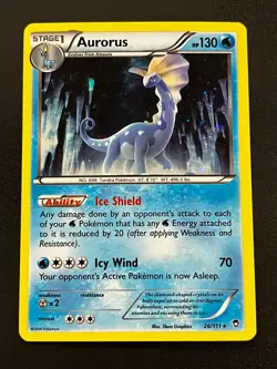Aurorus 26/111 - Furious Fist Exclusive Cosmos Holo Pokemon TCG Card LP - Image 1