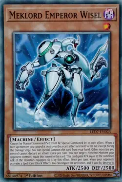 LED7-EN023 MEKLORD EMPEROR WISEL COMMON 1ST EDITION YuGiOh CARD - Image 1