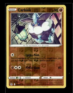 Pokemon Carbink 108/196 Lost Origin Reverse Holo Uncommon 2 Card Lot - Image 1