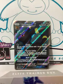 Pokemon TCG Umbreon GX Full Art Holo Card Sun & Moon Base Set 142/149 Ultra Rare - Image 1