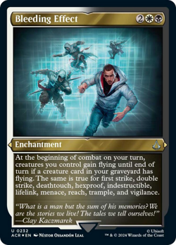 Bleeding Effect (ETCHED) FOIL Assassin's Creed PLD Uncommon MAGIC CARD ABUGames - Image 1