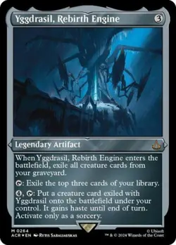 Yggdrasil, Rebirth Engine (Foil Etched) -Foil Medium Play MTG - Image 1