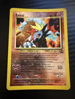 Entei 34 Black Star Promo Rare Holo Pokemon Card MP - Image 1