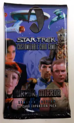 Star Trek CCG - 11 Card Booster Pack MIRROR, MIRROR Ltd Edition Sealed Decipher - Image 1