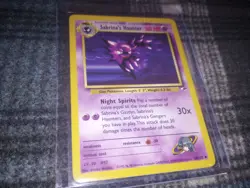 Sabrina's Haunter 58/132 Gym Heroes LP Vintage Pokemon TCG Card - Image 1