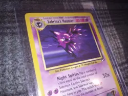 Sabrina's Haunter 58/132 Gym Heroes LP Vintage Pokemon TCG Card - Image 2