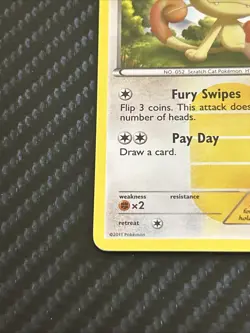 Pokemon TCG Meowth Holo Secret Rare Noble Victories Card 102/101 - Image 5
