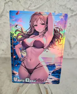 Nami Trading Card Waifu Goddess Story Anime Girl holo Karte Manga Full Art - Image 1