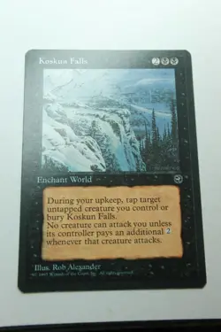 MTG Koskun Falls x1- -Homelands-Lightly Played - Image 1
