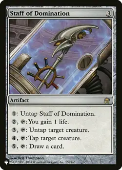 1x Staff of Domination - The List - The List - Near Mint, English - MTG! - Image 1