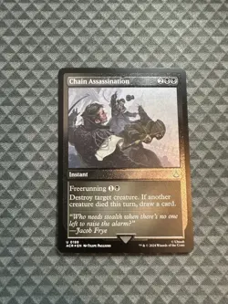 MTG Chain Assassination #0199 Foil Etched Uncommon UB: Assassin’s Creed (ACR) - Image 1