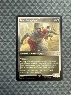 MTG Templar Knight #0183 Foil Etched Uncommon UB: Assassin’s Creed (ACR) - Image 1