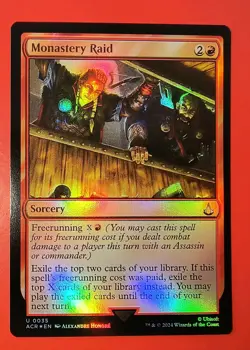 MAGIC, MTG: MONASTERY RAID/ACR /UNCOMMON #0035/ NM, FOIL FINISH - Image 1