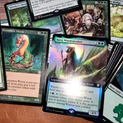 Whole Entire COMMANDER Deck MTG - WURMS WYRMS WORMS Green Day Tribal Green Baru - Image 1