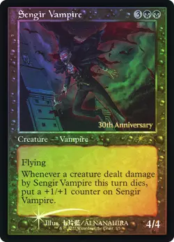 MTG FOIL Sengir Vampire 30th Anniversary History Retro Frame - Promo: Date - Image 1