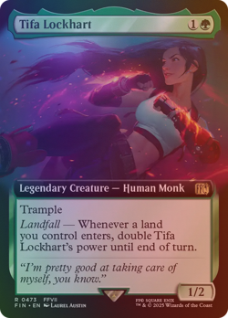 Tifa Lockhart - FIN #473 | FOIL | NM | MTG | EXTENDED ART - Image 1