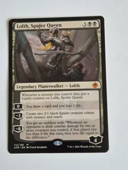 Lolth, Spider Queen - NM - MTG Forgotten Realms (AFR) - Magic the Gathering - Image 1