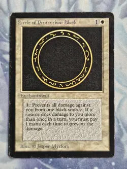 Circle of Protection: Black - Beta - Magic the Gathering - MTG - Light Play - Image 1