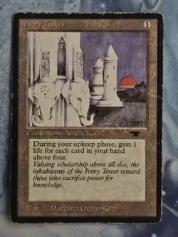 Ivory Tower - Antiquities - Magic the Gathering - MTG - Heavy Play - Image 1