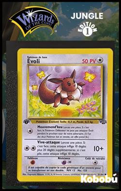 Carte Pokemon Evoli 51/64 Edition 1 Ed 1 Jungle Wizards 4 - Image 1