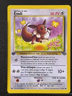 Carte Pokemon Evoli 51/64 Edition 1 Ed 1 Jungle Wizards 4 - Image 2