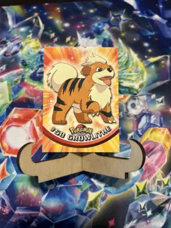 1999 Topps Pokemon 58 Growlithe Blue Logo - Image 1