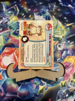 1999 Topps Pokemon 58 Growlithe Blue Logo - Image 2