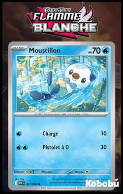 Carte Pokemon Moustillon 021/086 EV10.5 Flamme Blanche WHT Ecarlate et Violet - Image 1