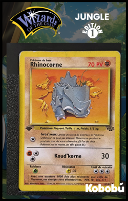 Carte Pokemon Rhinocorne 61/64 Edition 1 Ed 1 Jungle Wizards 2 - Image 1