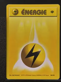 Carte Pokemon Energie Electrique 100/102 Edition 1 Ed 1 Set De Base Wizards - Image 2