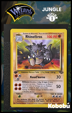 Carte Pokemon Rhinoferos 45/64 Edition 1 Ed 1 Jungle Wizards - Image 1