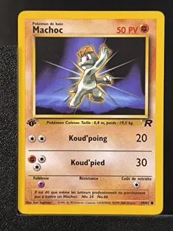 Carte Pokemon Machoc 59/82 Edition 1 Ed 1 Team Rocket Wizards 1 - Image 2