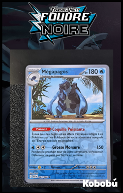 Carte Pokemon Megapagos 023/086 Holo Reverse EV10.5 Foudre Noire BLK - Image 1