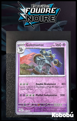 Carte Pokemon Golemastoc 043/086 Reverse EV10.5 Foudre Noire BLK - Image 1