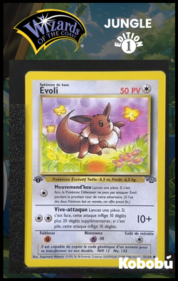 Carte Pokemon Evoli 51/64 Edition 1 Ed 1 Jungle Wizards 9 - Image 1