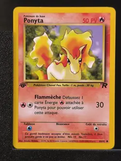 Carte Pokemon Ponyta 64/82 Edition 1 Ed 1 Team Rocket Wizards 1 - Image 2