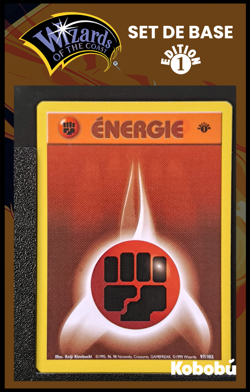 Carte Pokemon Energie Combat 97/102 Edition 1 Ed 1 Set De Base Wizards - Image 1