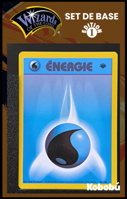 Carte Pokemon Energie Eau 102/102 Edition 1 Ed 1 Set De Base Wizards - Image 1