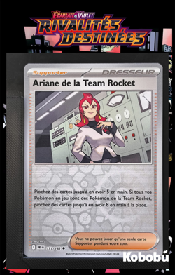 Carte Pokemon Ariane de la Team Rocket 171/182 Reverse EV10 DRI - Image 1